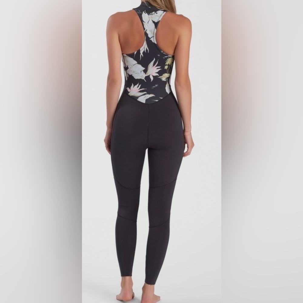 Surf Capsule Salty Jane-Long Jane Floral Black Sleeveless Springsuit. Wm’s.